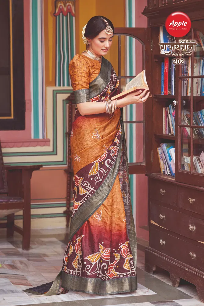 Rajgharana By Apple Hanloom Dobby Printed Daily Wear Saree Suppliers In India